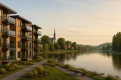 Condos neufs à louer à Batiscan