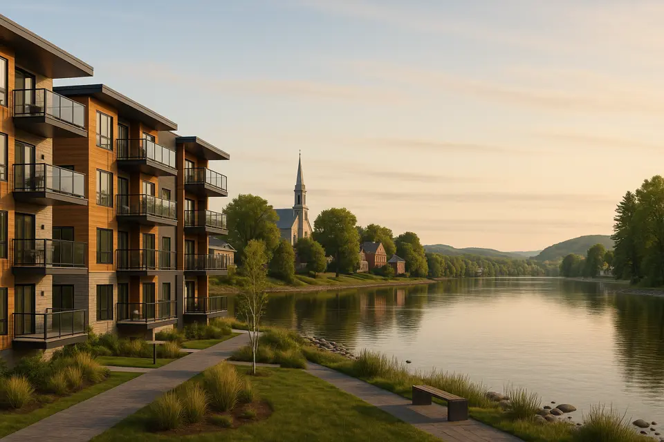 Condos neufs à louer à Batiscan