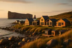 Maisons neuves à Percé