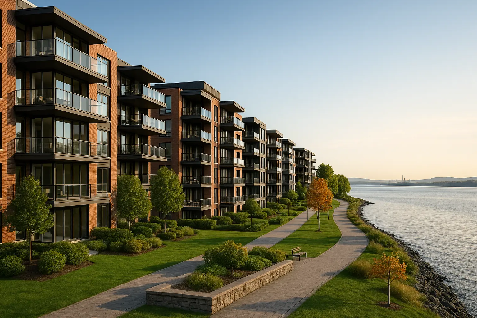 Condos neufs à louer à Saint-Romuald