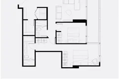 2 chambres (unité 1141)