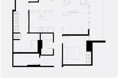 3 chambres (unité 1216)