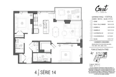 2 chambres et 2 SDB (série 14)