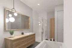 2 chambres + garage (1048 pc)