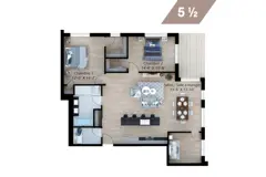 3 chambres