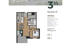 1 chambre (type E)