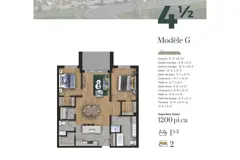 2 chambres (type G)