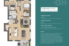 2 chambres + bureau (6 logements)