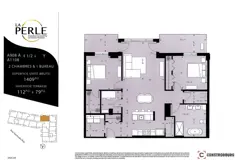 2 chambres +bureau